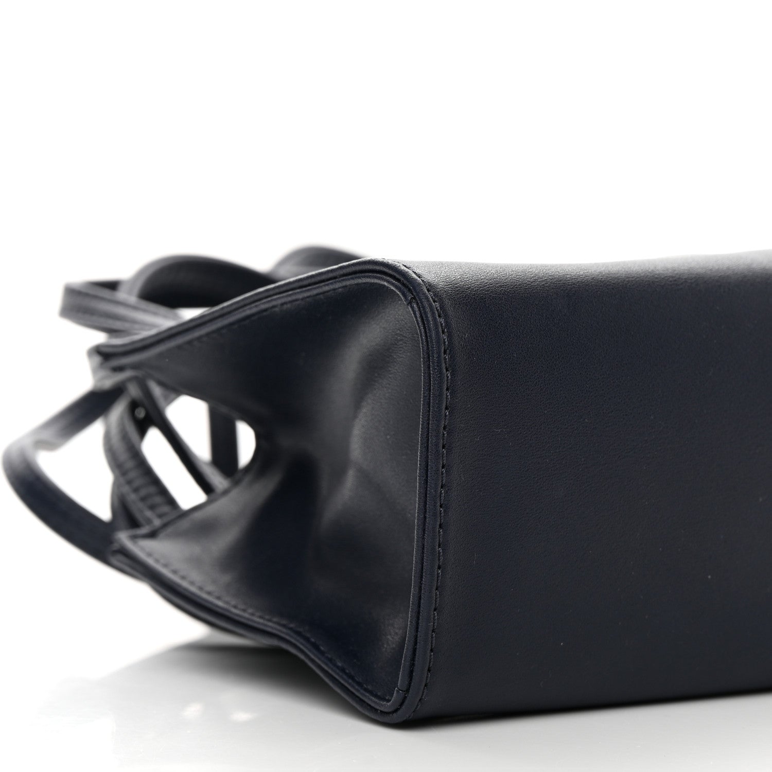 Telfar Vegan Leather Small Shopping Bag Navy 9 of 11