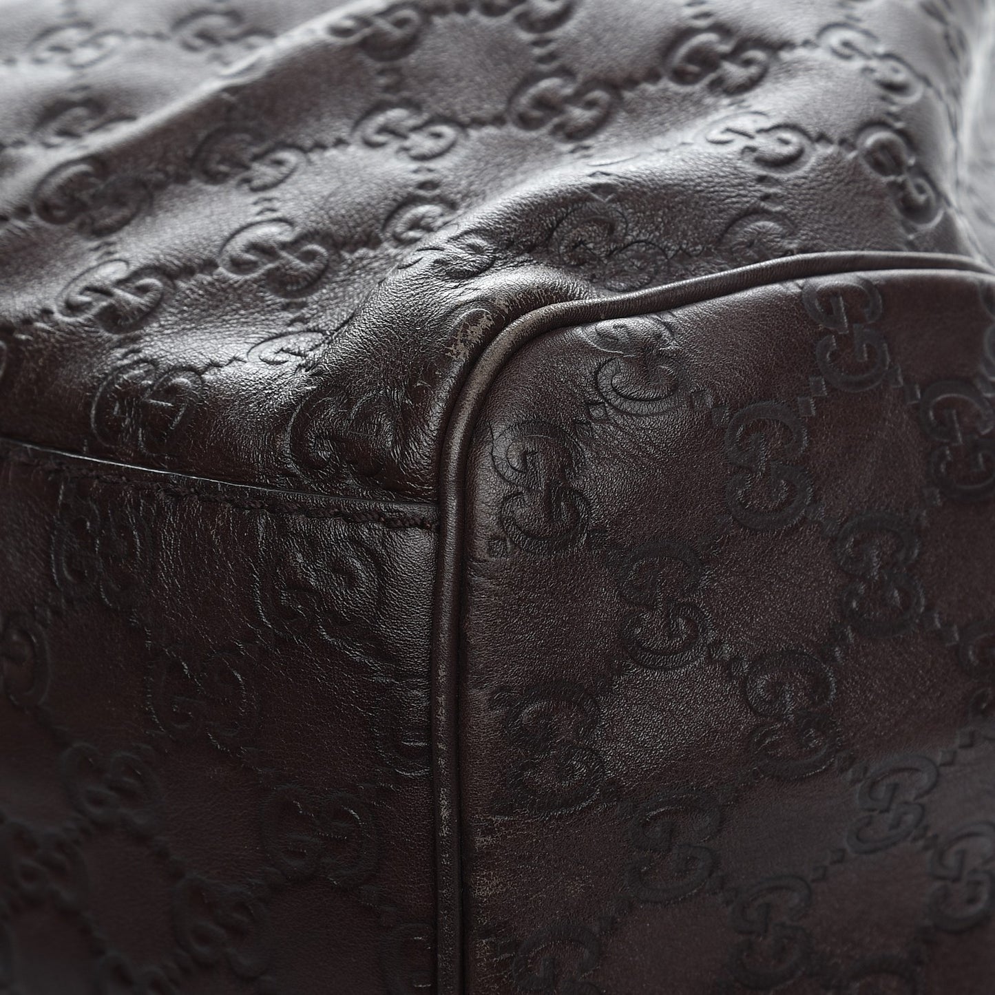 Guccissima Signature Large Sukey Tote Chocolate