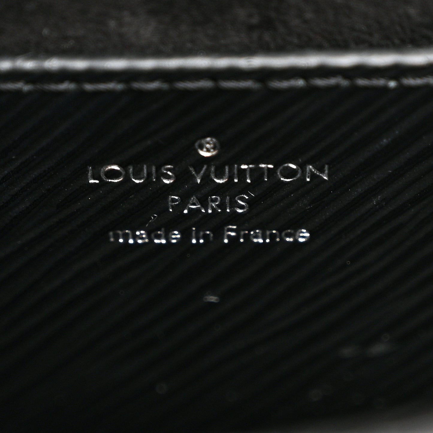Lambskin CC Drawstring Bag Black