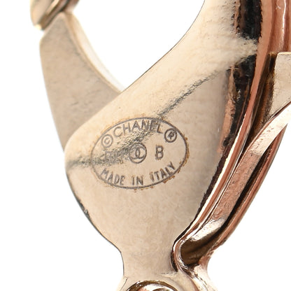 Chanel Metal Lambskin Crystal CC Choker Necklace Black Gold 5 of 5