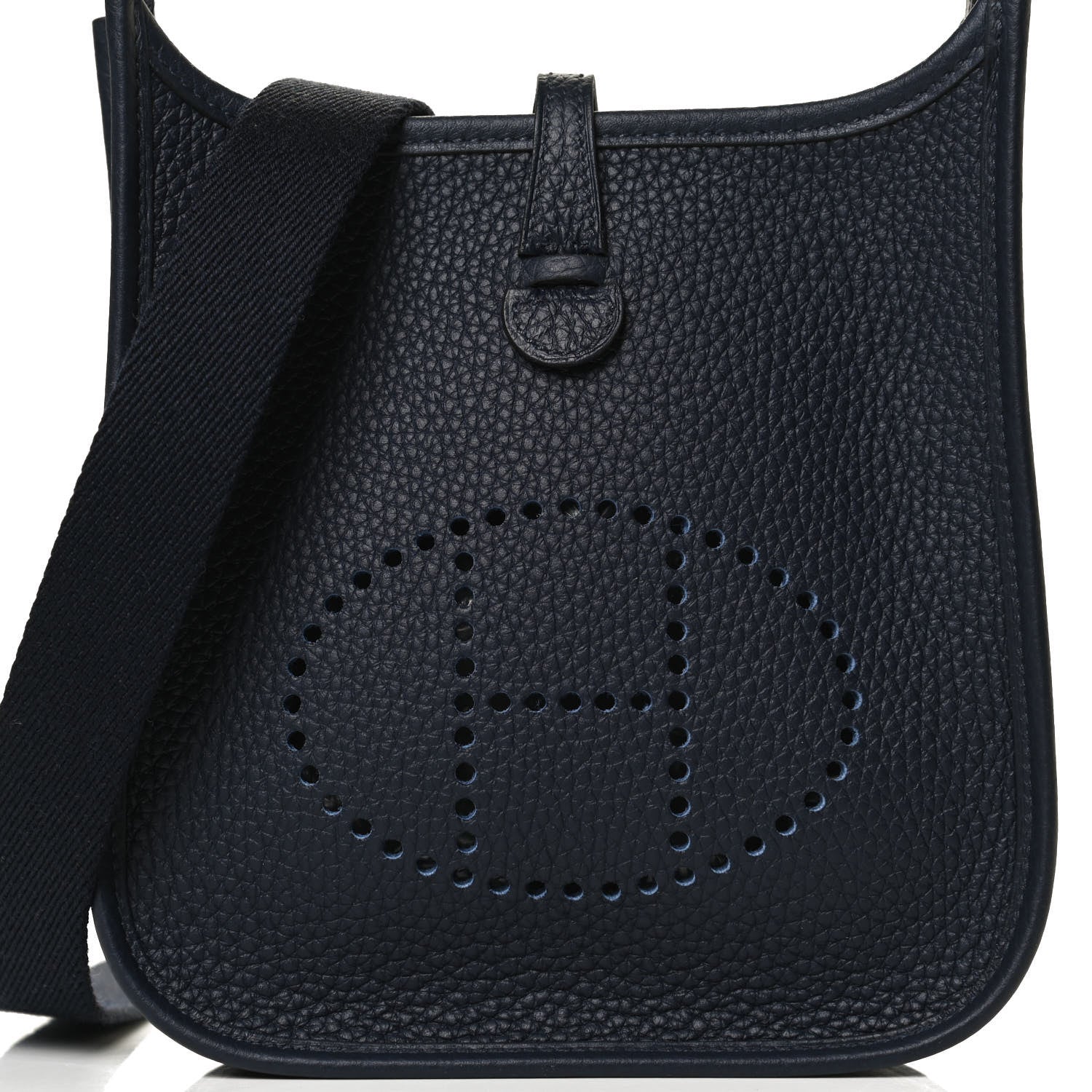 Hermes Taurillon Clemence Amazone Evelyne TPM Bleu Nuit Bleu Indigo 7 of 11