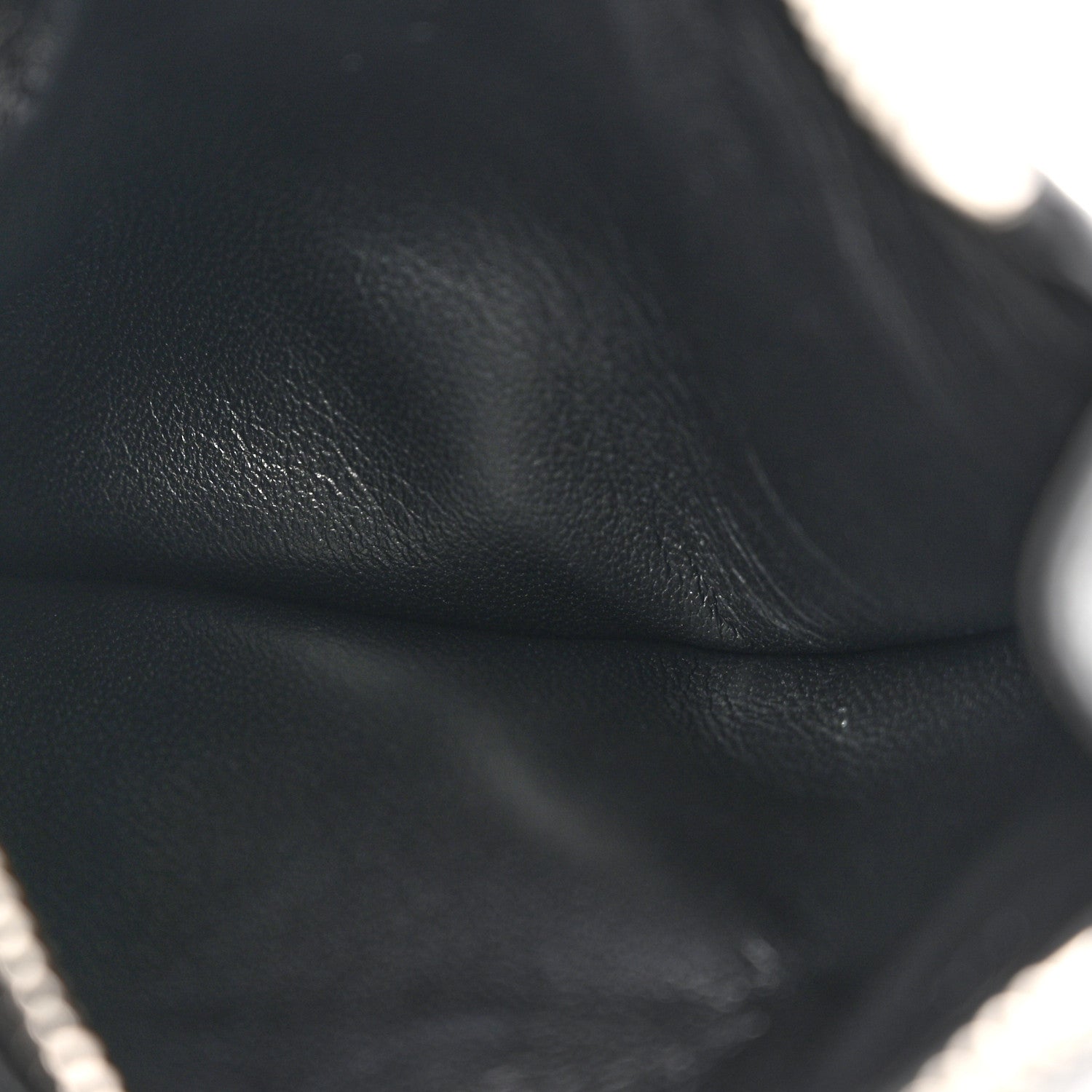 Prada Saffiano Triangle Zip Card Case Black 5 of 6