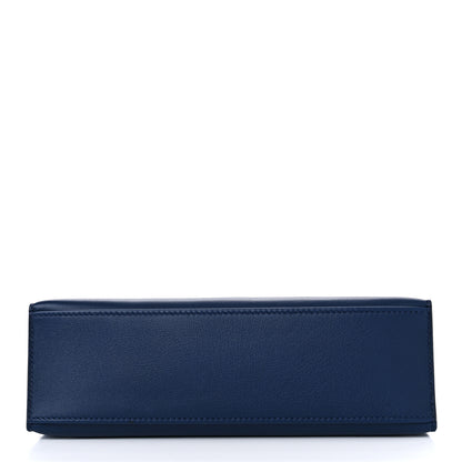 Hermes Swift Kelly Pochette Clutch Bleu Navy 6 of 26