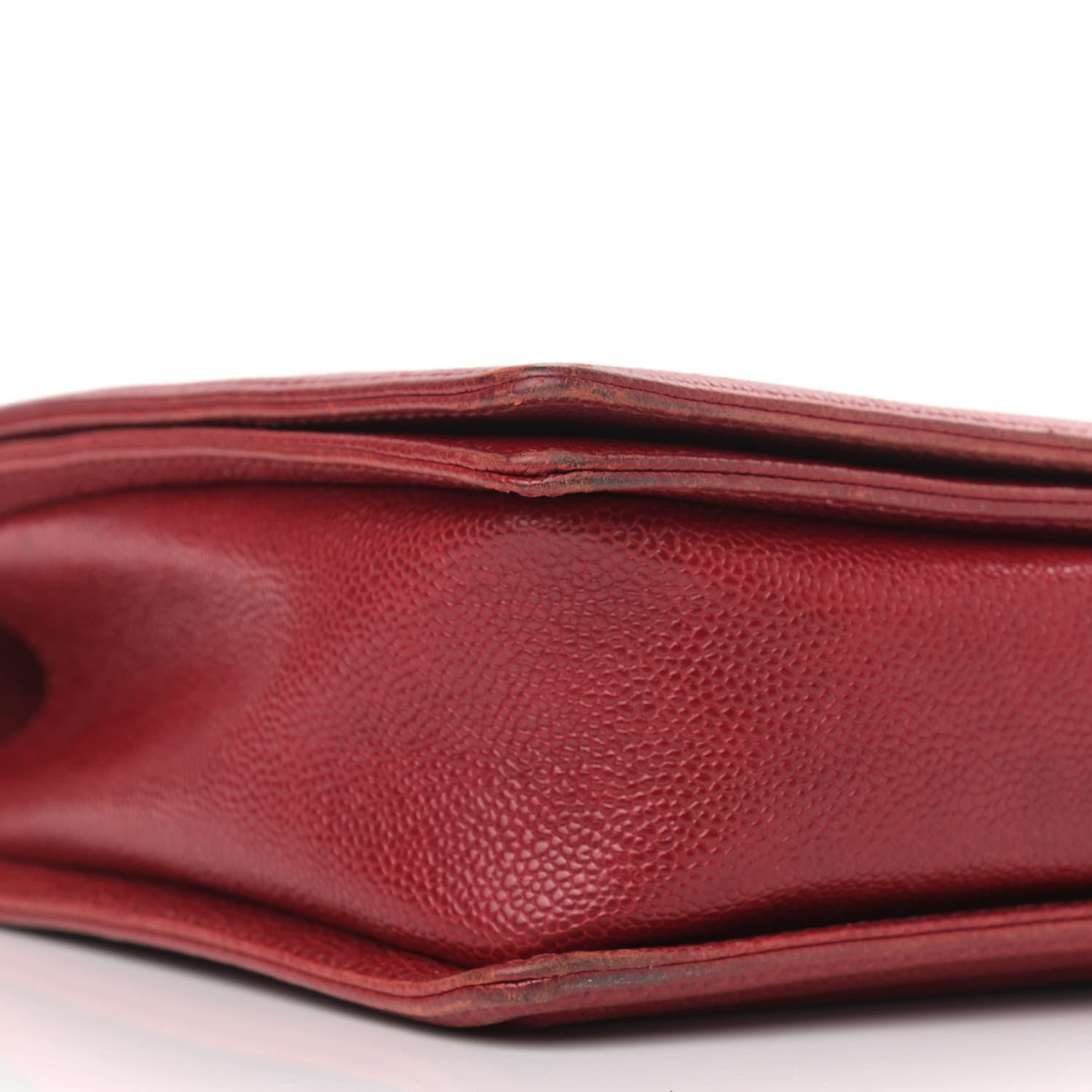 Chanel Caviar Quilted Large Boy Flap Dark Red 7 of 14