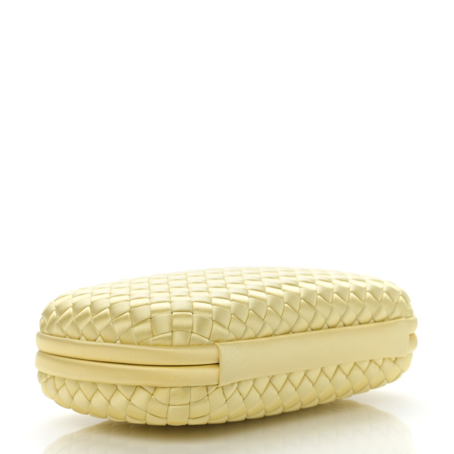 Bottega Veneta Satin Ayers Intrecciato Chain Knot Clutch Duchesse 4 of 6