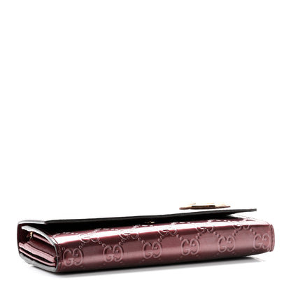 Gucci Shine Guccissima Lovely Heart Continental Wallet Scarlatto 4 of 17