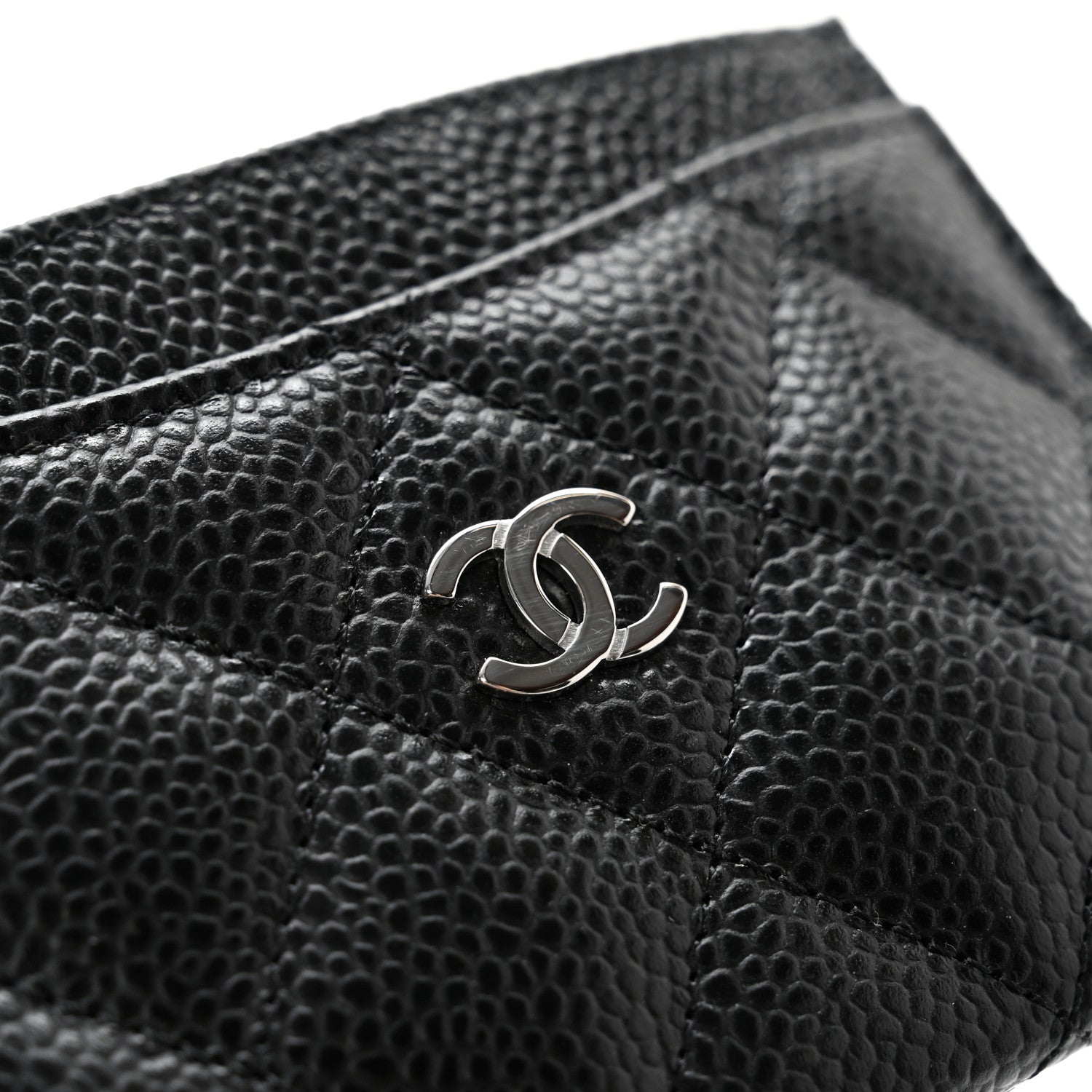 Chanel Caviar Quilted Card Holder Black 10 of 11