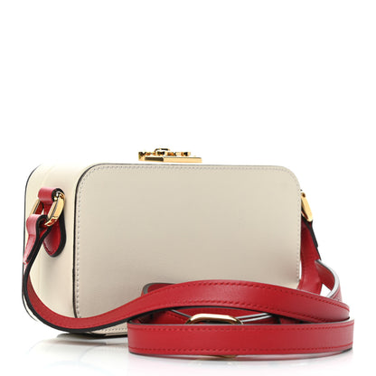 Gucci Vitello Eclipse Mini Interlocking G Shoulder Bag Mystic White Hibiscus Red 2 of 8