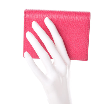 Gucci Dollar Calfskin GG Marmont Card Case Box Pink 2 of 9