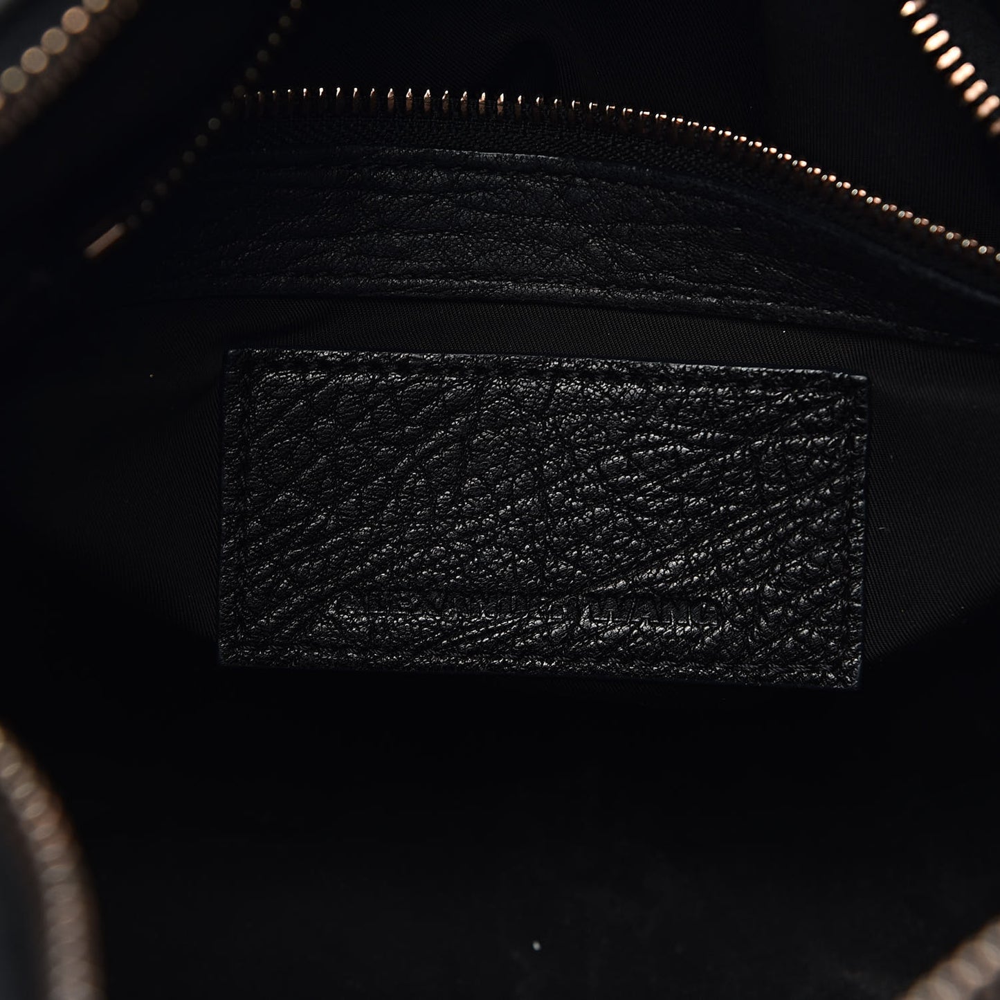 Pebbled Lambskin Rocco Black Rose Gold Hardware