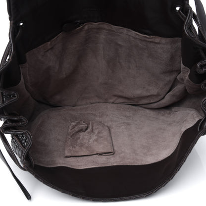 Bottega Veneta Nappa Intrecciato Shoulder Bag Ebano 4 of 5