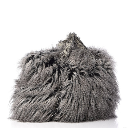 Chanel Arctic Fantasy Fur Large Tote Grey 3 of 11