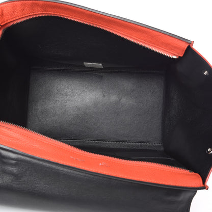 Celine Drummed Calfskin Suede Medium Trapeze Vermillion 6 of 21
