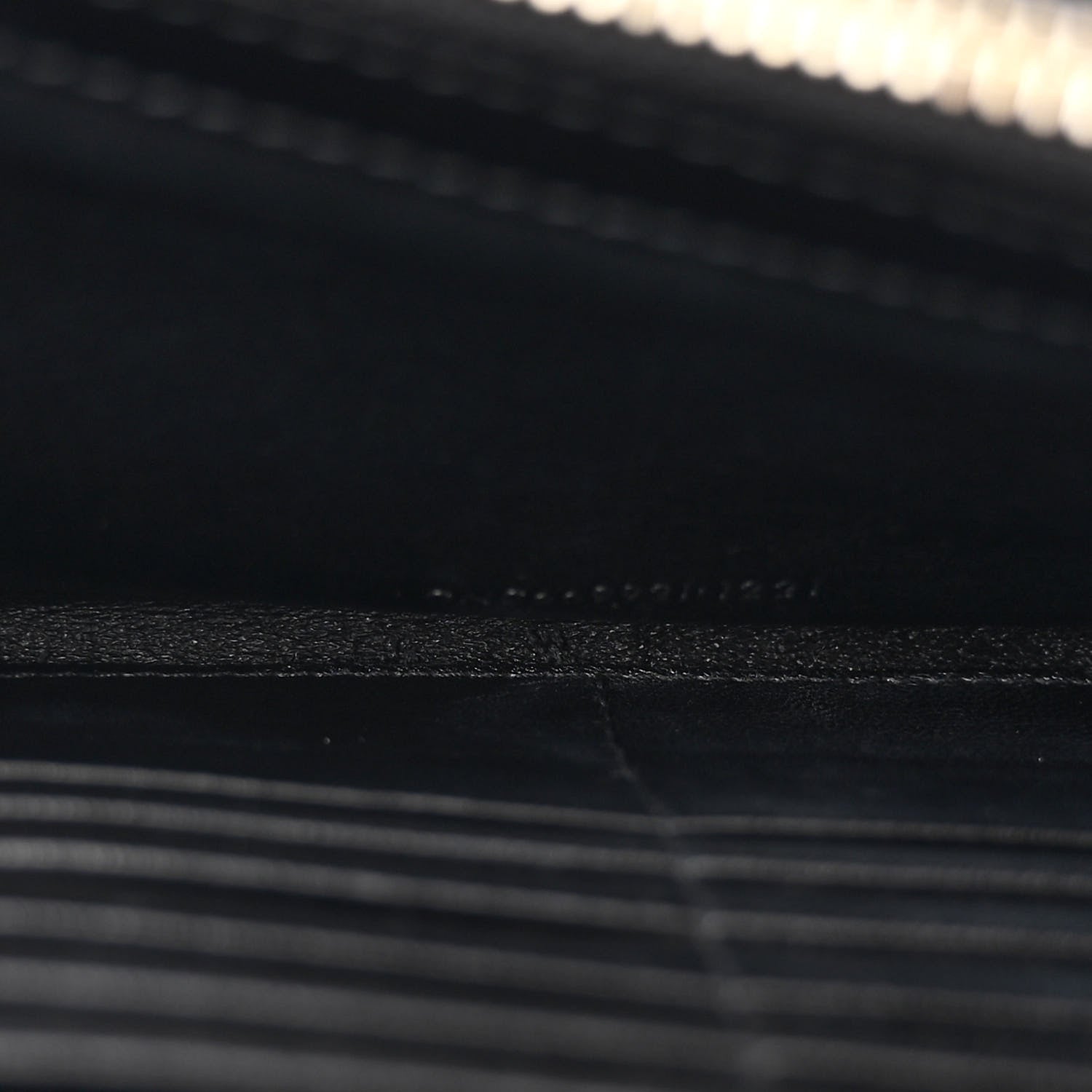 Saint Laurent Glossy Calfskin Monogram Chain Wallet Black 6 of 13