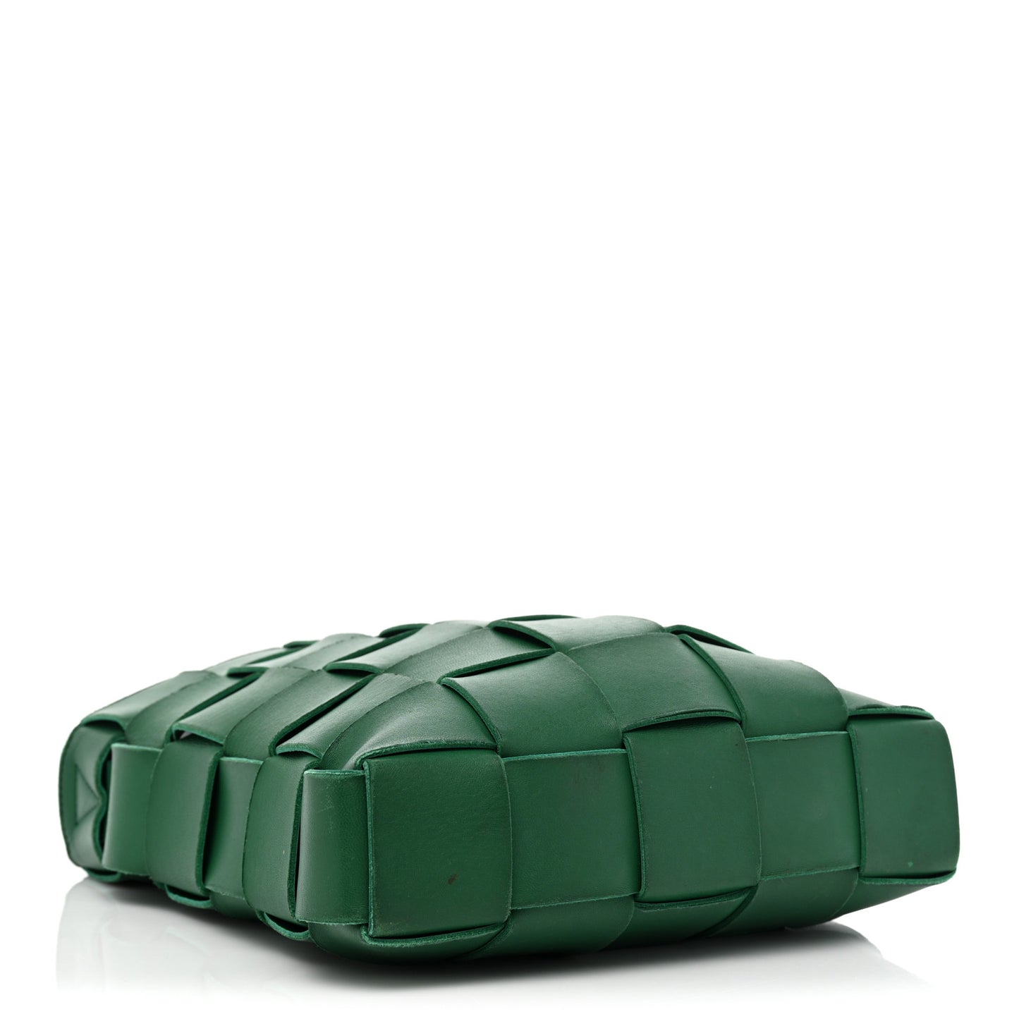Lambskin Maxi Intrecciato Cassette Messenger Racing Green
