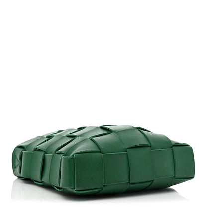 Bottega Veneta Lambskin Maxi Intrecciato Cassette Messenger Racing Green 4 of 28