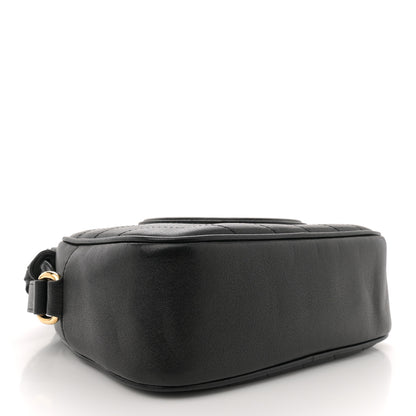 Gucci Sakai Be Green Calfskin Diagonal Stitched Small Blondie Shoulder Bag Black 4 of 10