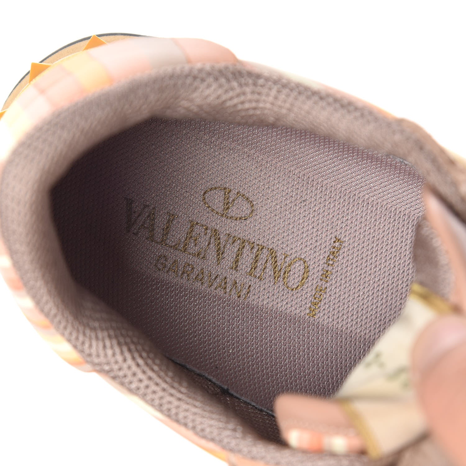 Valentino Garavani Suede Calfskin Native Couture 1975 Womens Rockrunner Sneakers 38.5 Multicolor 7 of 12