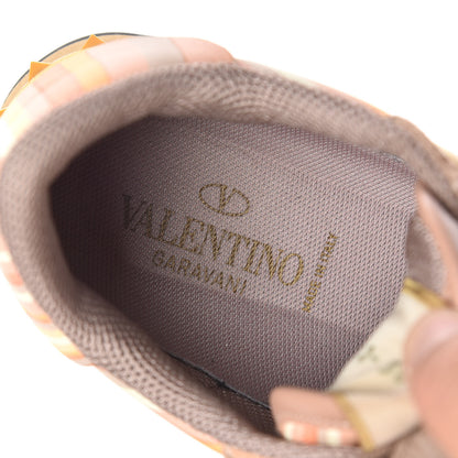 Valentino Garavani Suede Calfskin Native Couture 1975 Womens Rockrunner Sneakers 38.5 Multicolor 7 of 12