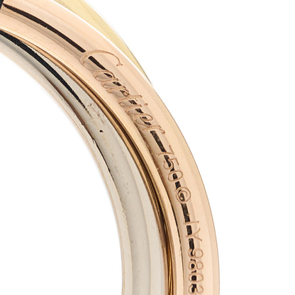 Cartier 18K Pink Yellow White Gold Large Trinity Cord Necklace 6 of 6