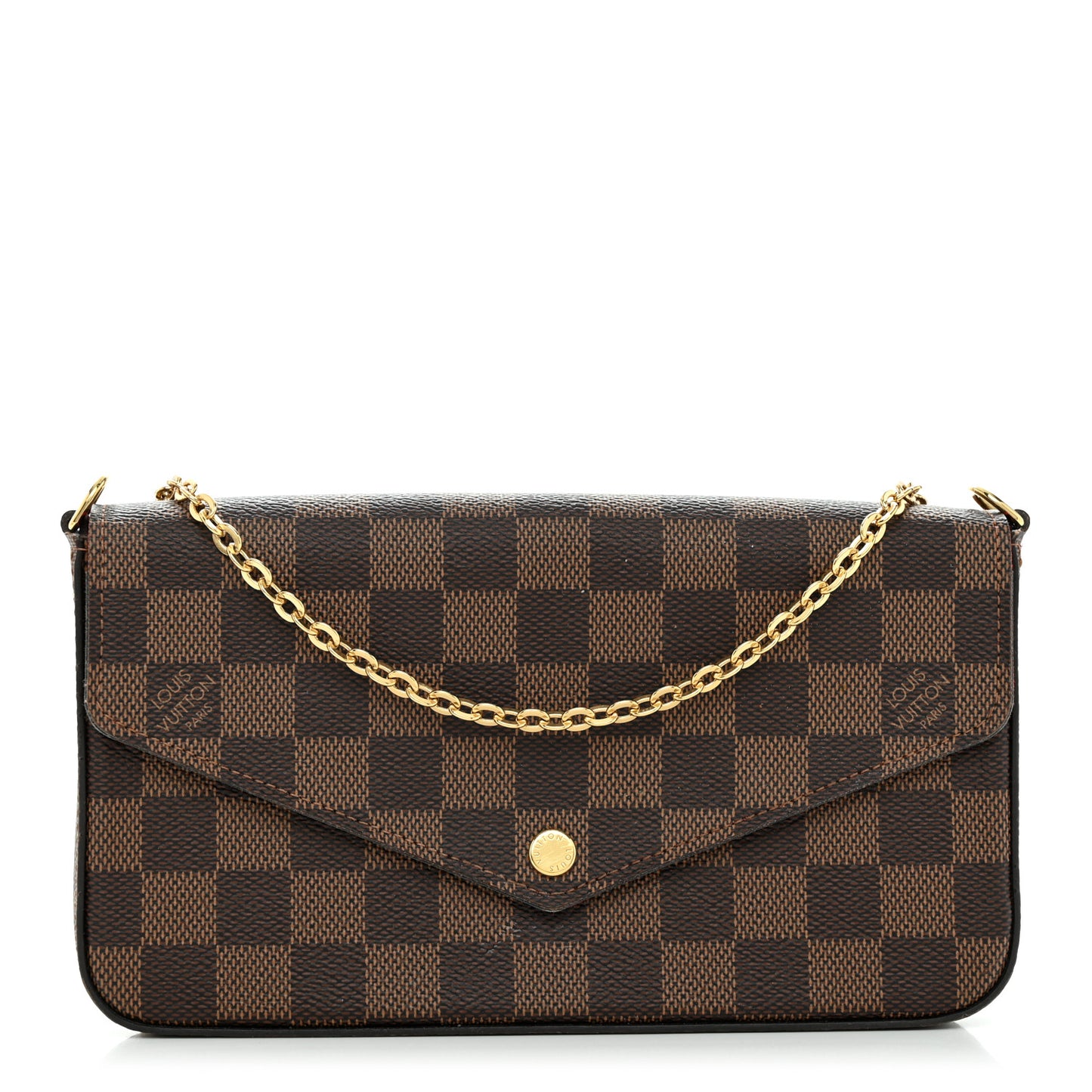 Damier Ebene Pochette Felicie Chain Wallet