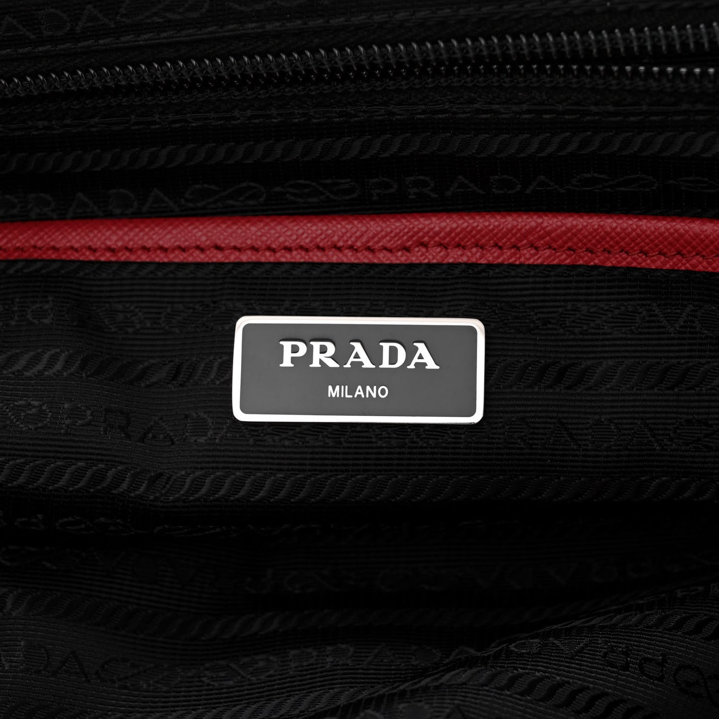 Tessuto Nylon Saffiano Vela Medium Backpack Fuoco
