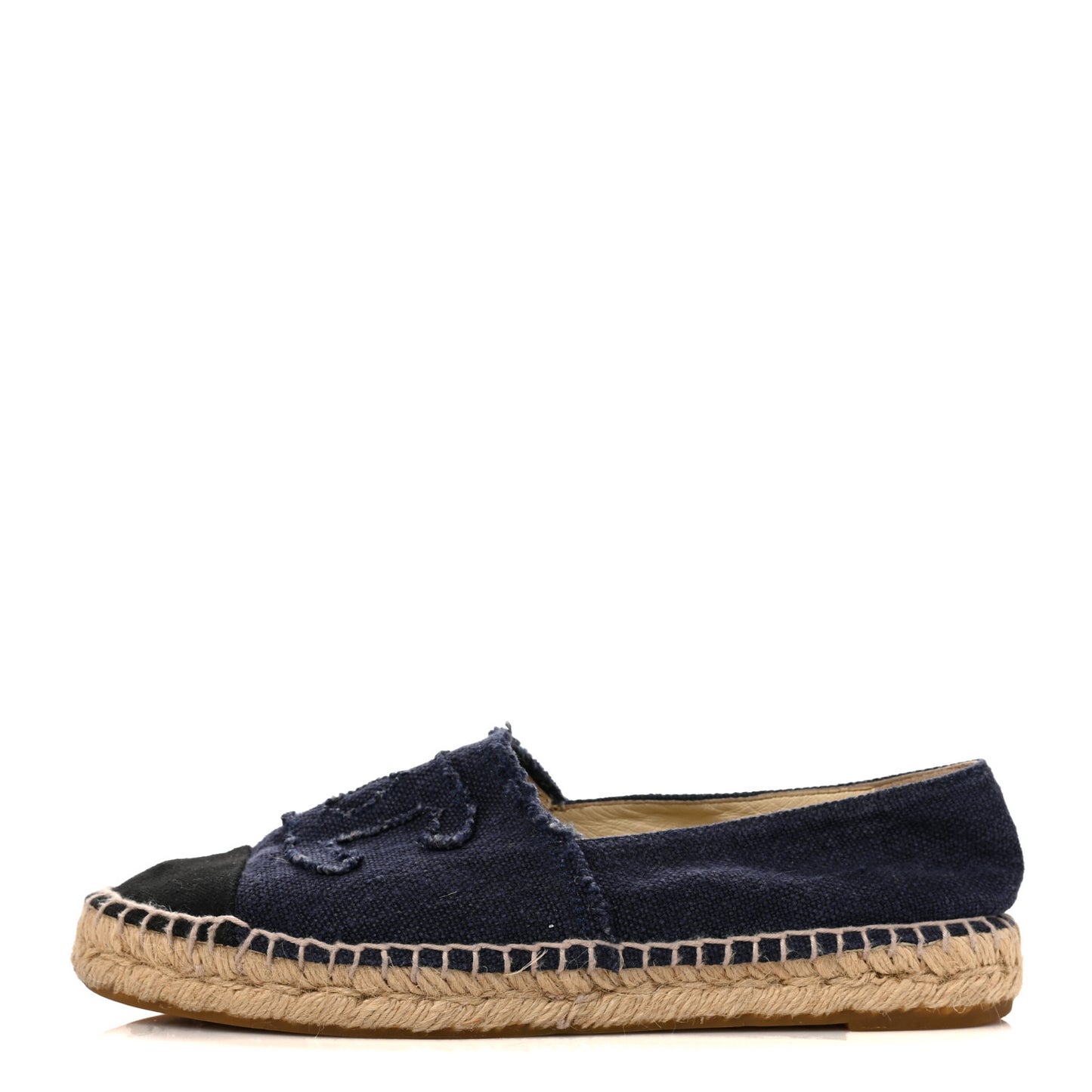 Denim Toile CC Espadrilles 39 Navy Black