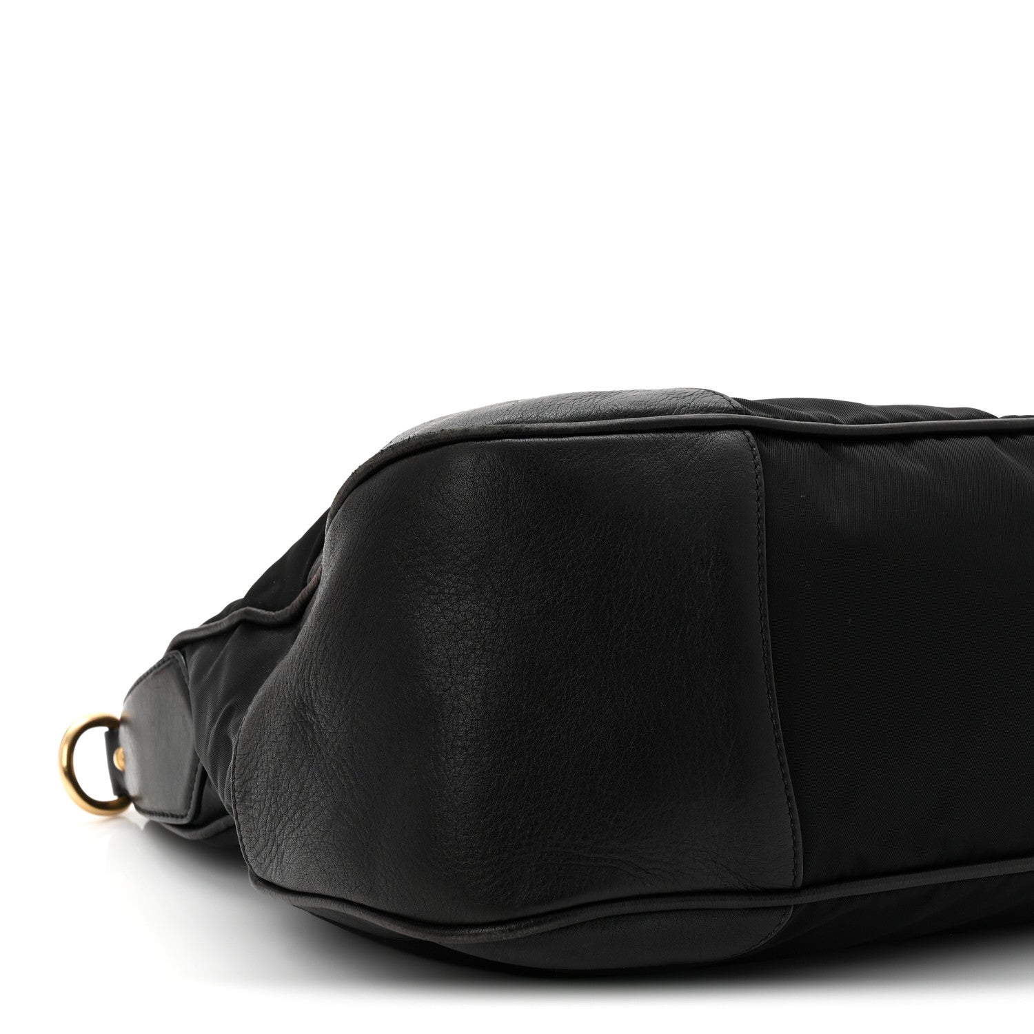 Prada Tessuto Nylon Soft Calf Tote Black 8 of 10