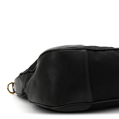 Prada Tessuto Nylon Soft Calf Tote Black 8 of 10
