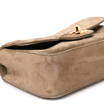 Chanel Suede Calfskin Mini Souplissimo Flap Dark Beige 9 of 11
