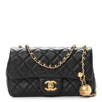 Chanel Lambskin Quilted Mini Rectangular Pearl Crush Flap Black 1 of 12