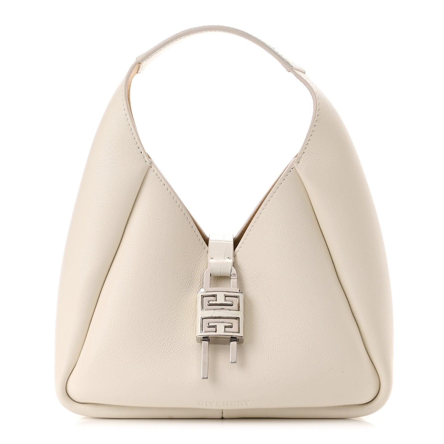 Textured Calfskin Mini G Hobo Ivory