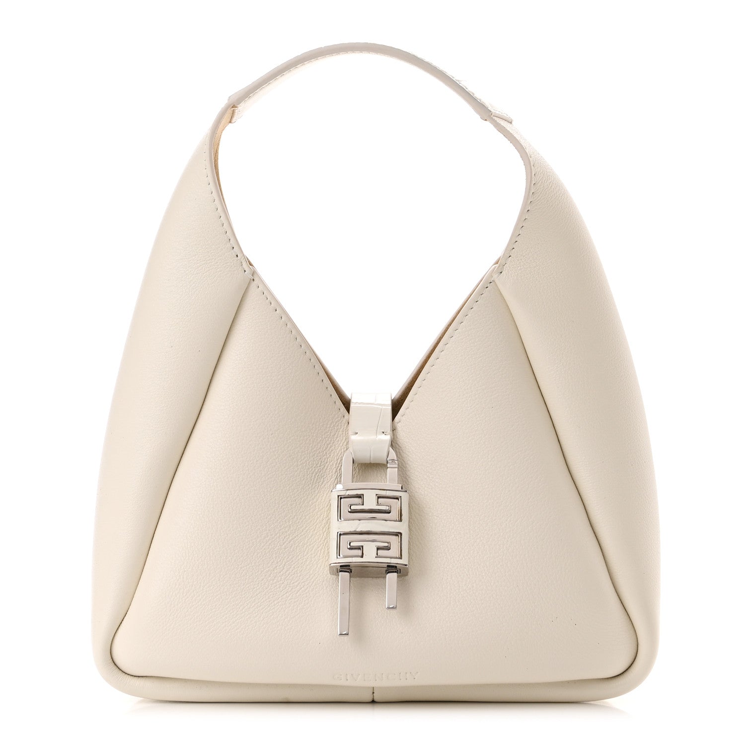 Givenchy Textured Calfskin Mini G Hobo Ivory 1 of 9
