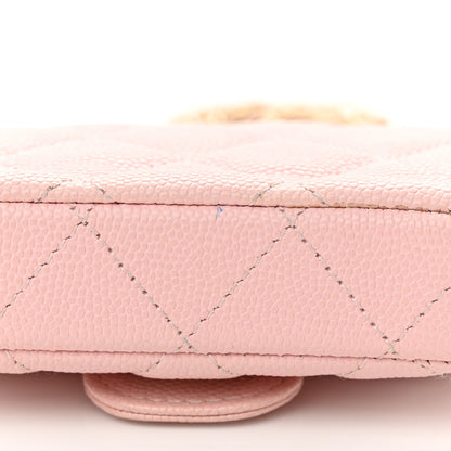 Chanel Caviar Quilted Mini Chain Belt Bag Light Pink 12 of 13