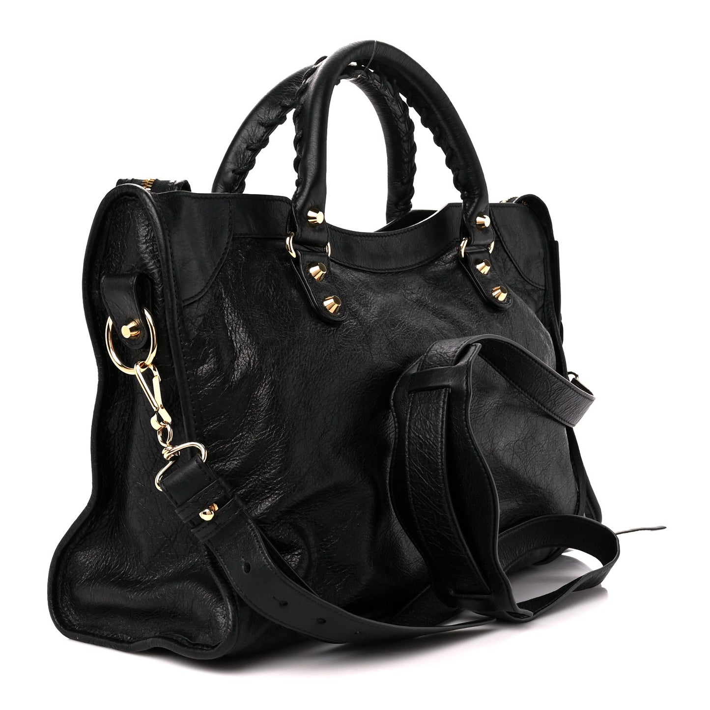 Agneau Classic Gold Hardware City Black