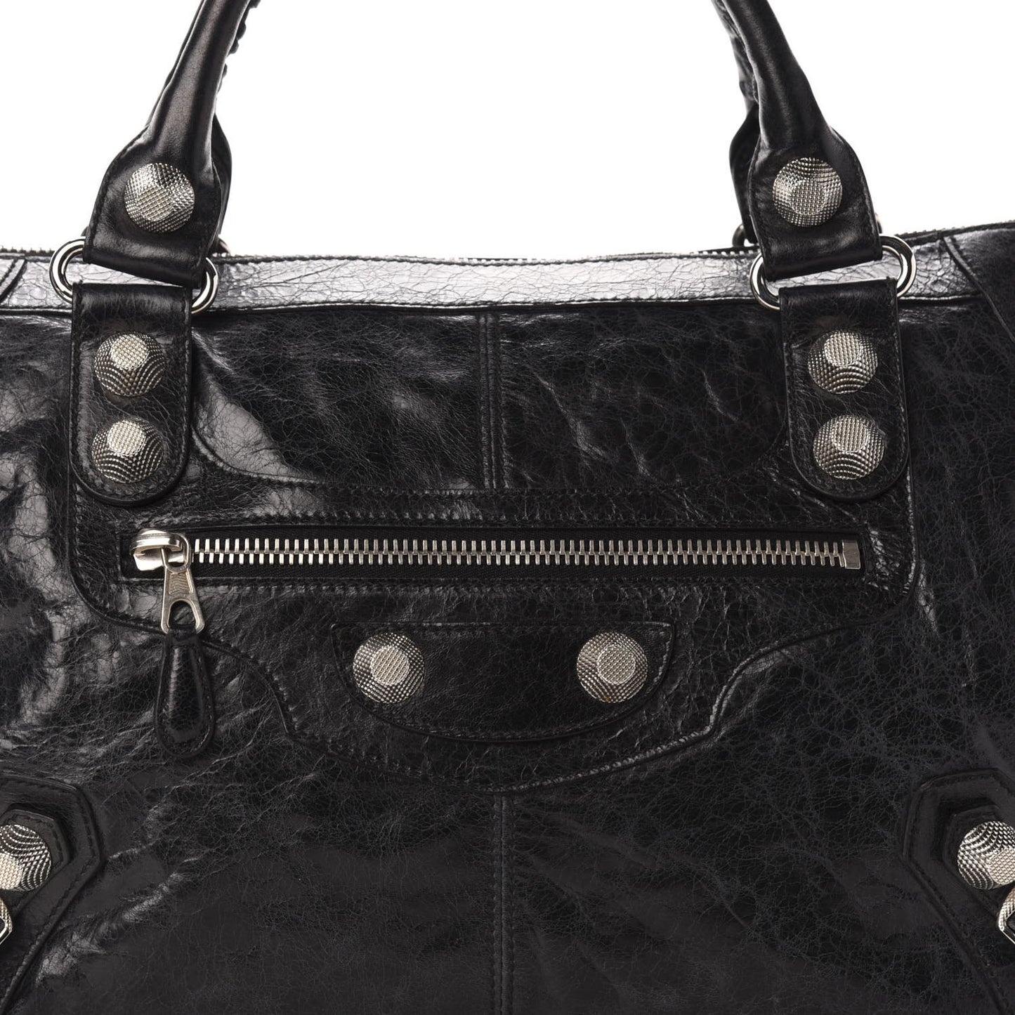 Agneau Giant 21 Silver Hardware Work Black