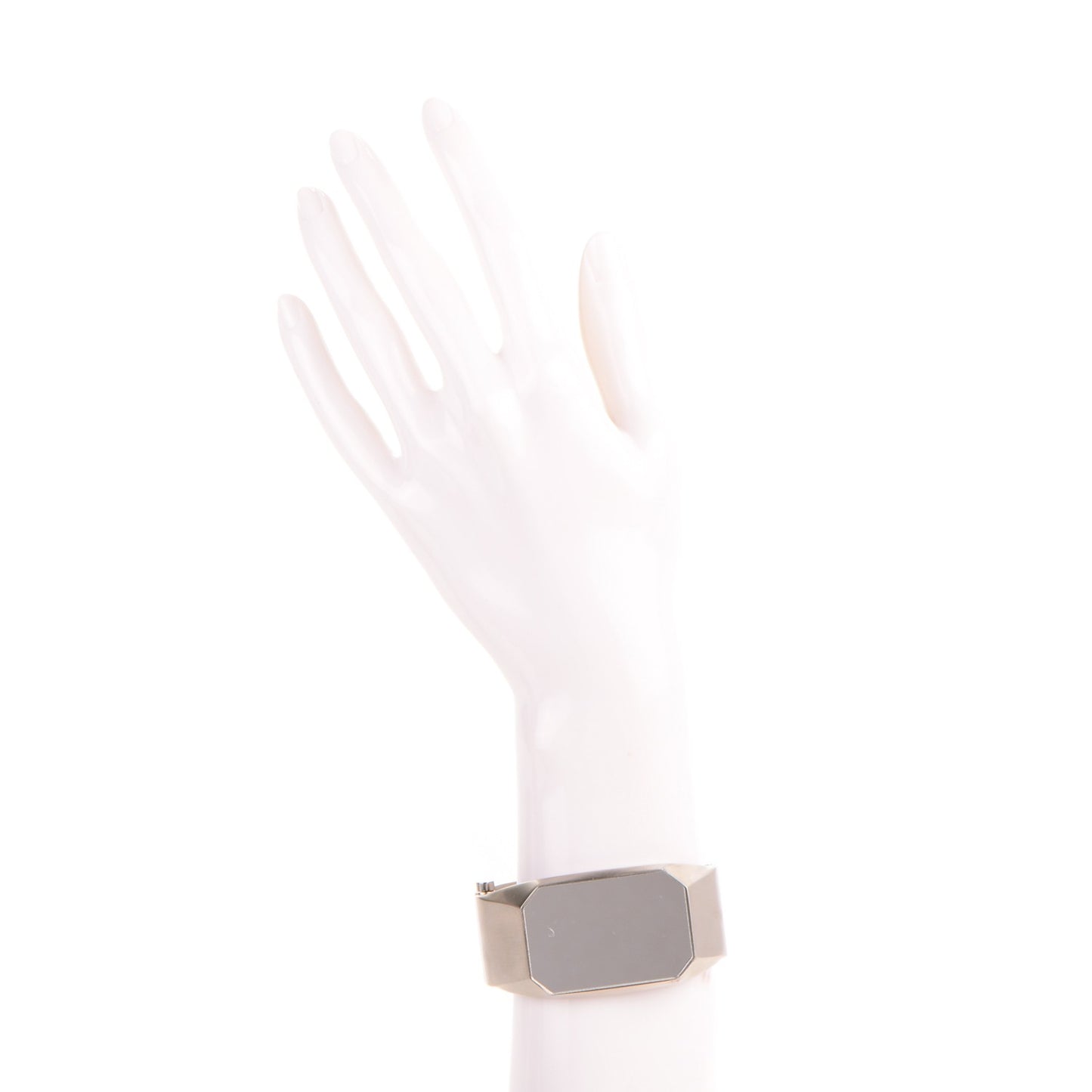 Metal CC Mirror Cuff Silver