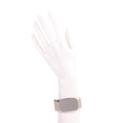 Chanel Metal CC Mirror Cuff Silver 2 of 4