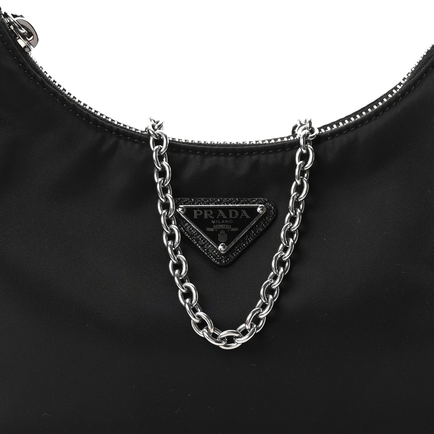Prada Nylon Re-Edition 2005 Shoulder Bag Black 8 of 10