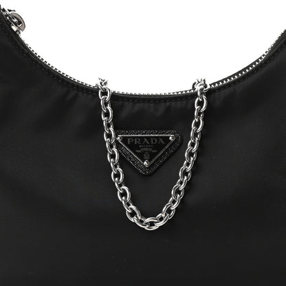 Prada Nylon Re-Edition 2005 Shoulder Bag Black 8 of 10