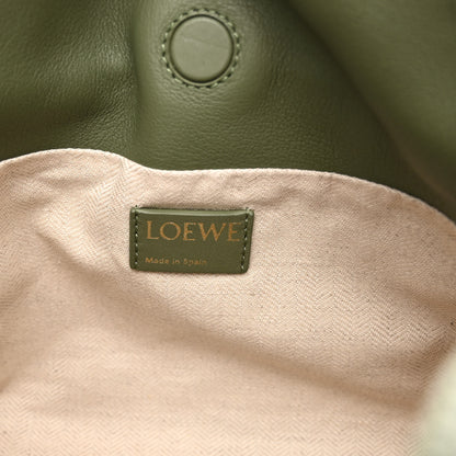 Loewe Jacquard Anagram Calfskin Mini Flamenco Knot Clutch Avocado Green 6 of 9