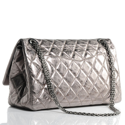 Chanel Aged Calfskin 2.55 Reissue 228 Flap Dark Silver 3 of 7
