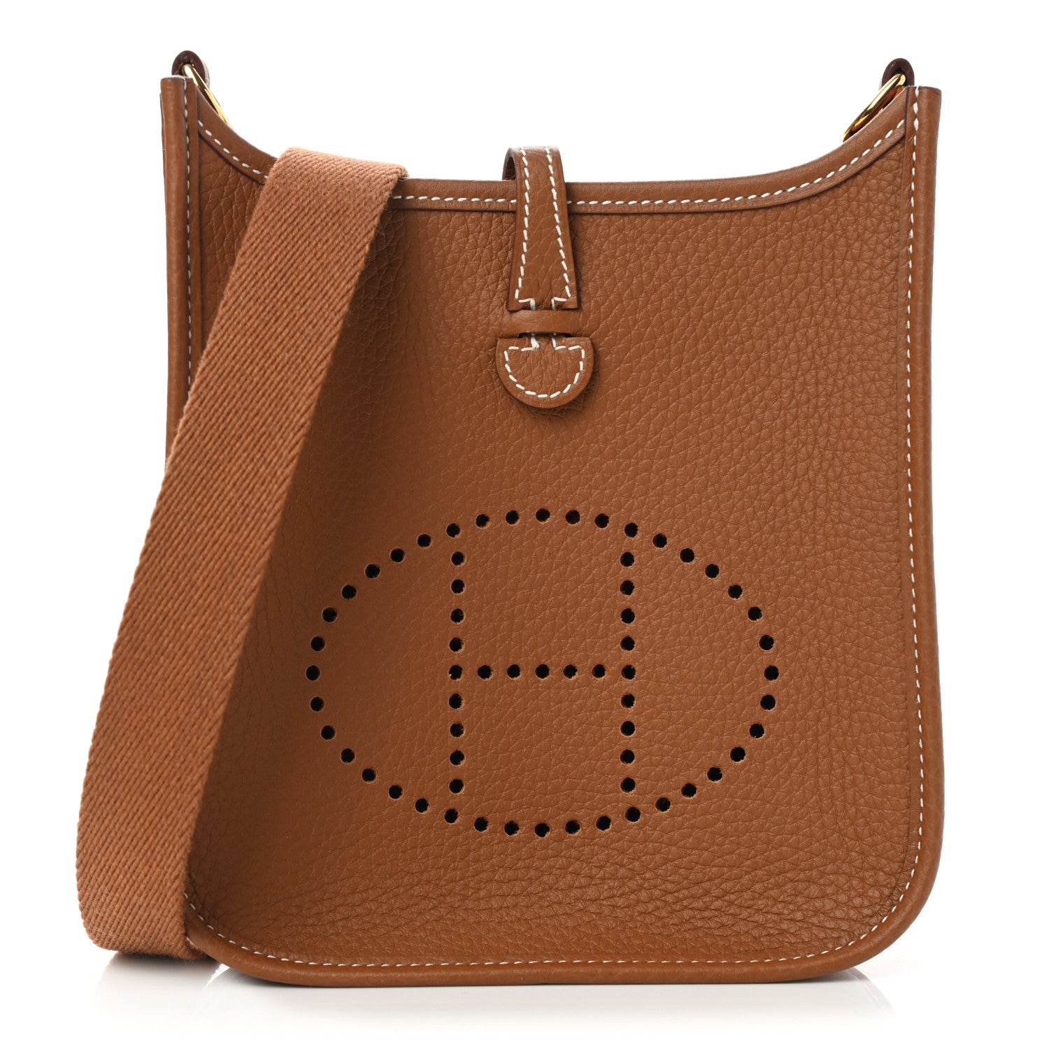 Hermes Taurillon Clemence Evelyne TPM Gold 1 of 9