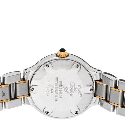 Cartier Stainless Steel 18K Yellow Gold 28mm Must De 21 Quartz Watch 4 of 4