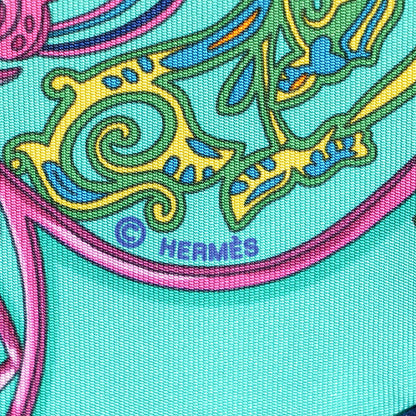 Hermes Silk La Charmante Aux Animaux Pocket Square 4 of 6