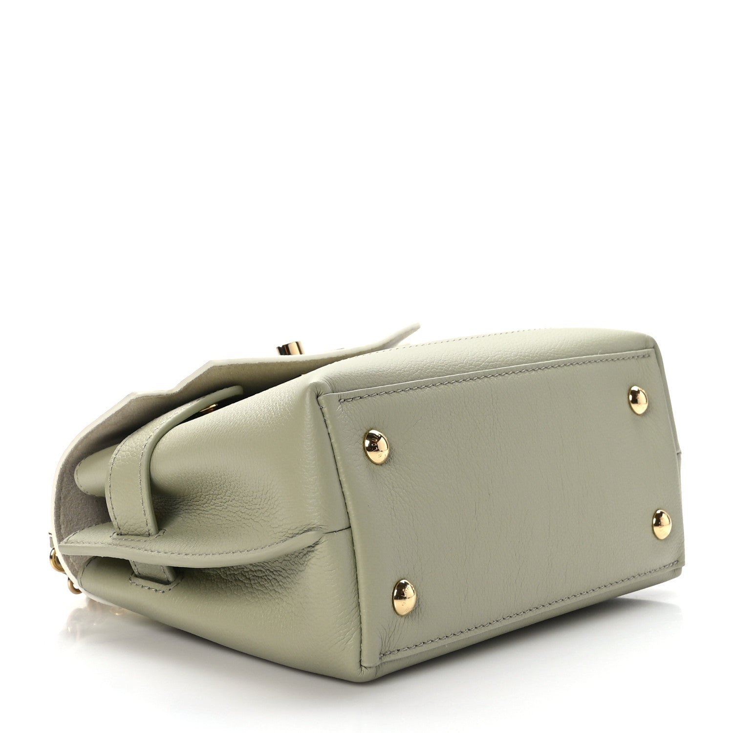 Louis Vuitton Soft Calfskin Mini Lockme Ever Asnieres Green Milky White 4 of 8
