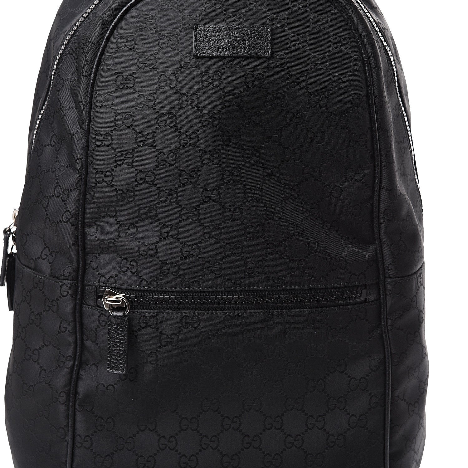 Gucci Nylon Monogram Slim Backpack Black 7 of 11