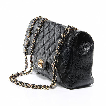 Chanel Caviar Jumbo Single Flap Black 5 of 8