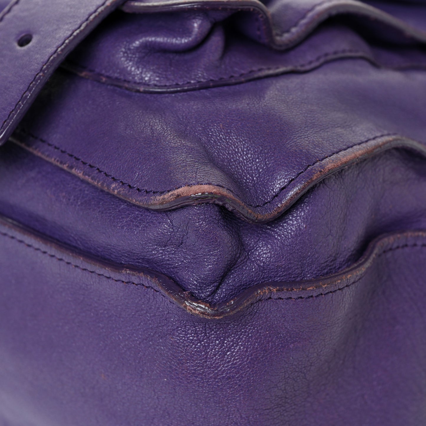 Lambskin Medium PS1 Satchel Purple Rain
