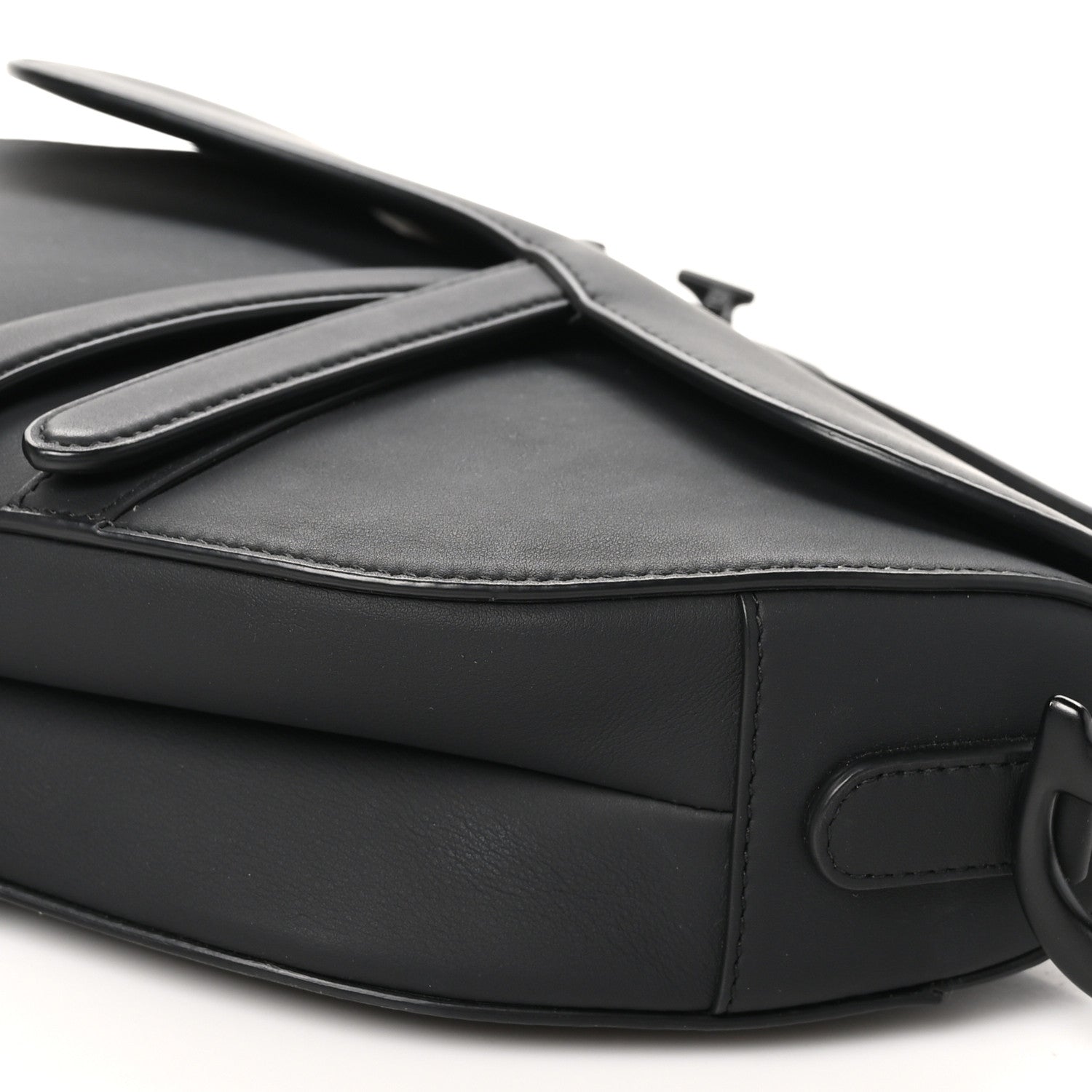 Christian Dior Ultra Matte Calfskin Saddle Bag Black 10 of 10